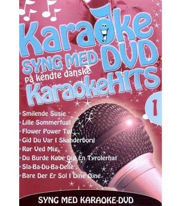 Karaoke -  Syng med på kendte danske Karaokehits 1 - DVD - BRUGT