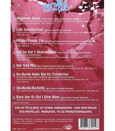 Karaoke -  Syng med på kendte danske Karaokehits 1 - DVD - BRUGT