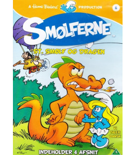 Smølferne 6 - St. Smølf Og Dragen - DVD - BRUGT