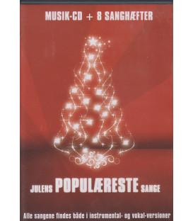 Julens Populæreste Sange + 8 Sanghæfter - CD - BRUGT