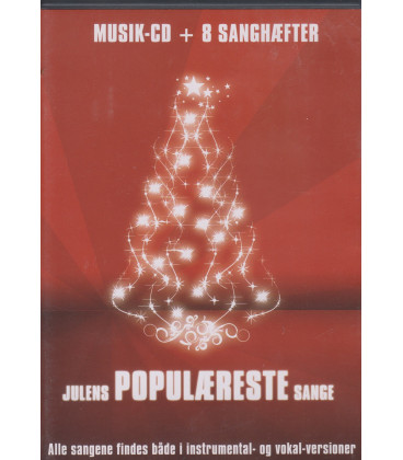Julens Populæreste Sange + 8 Sanghæfter - CD - BRUGT