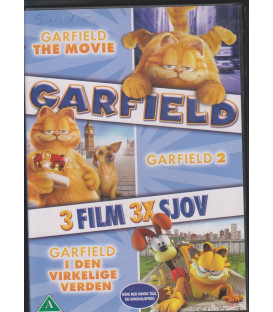 Garfield 3 film 3 x sjov - 3 DVD - BRUGT
