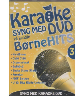 Karaoke - Syng med på kendte Børnehits 3 -  DVD - BRUGT
