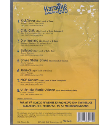 Karaoke - Syng med på kendte Børnehits 3 -  DVD - BRUGT