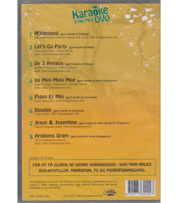 Karaoke - Syng med på kendte Børnehits 2 -  DVD - BRUGT