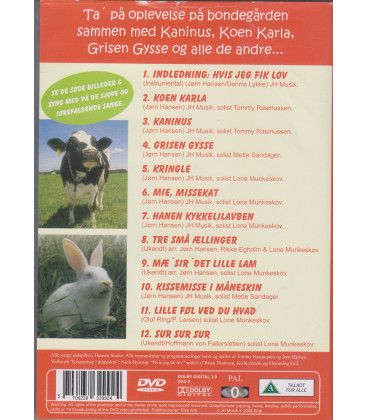 Sange Om Dyrene På Bondegården - DVD - BRUGT