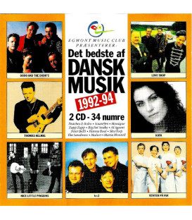 Det Bedste Af Dansk Musik 1992-94 - 2 CD - BRUGT