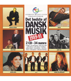 Det Bedste Af Dansk Musik 1989-91 - 2 CD - BRUGT