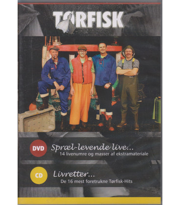 Tørfisk - Spræl levende live - Musik DVD + CD - NY