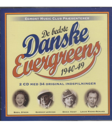 De bedste danske evergreens 1940-49 - 2 CD - BRUGT