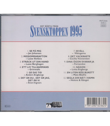 Det Bästa Från Svensktoppen 1995 - CD - BRUGT