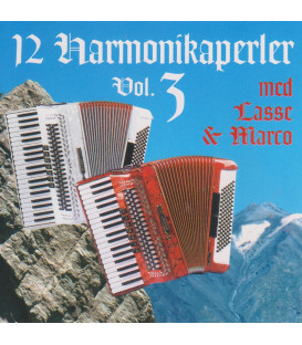 12 HARMONIKAPERLER MED LASSE & MARCO VOL. 3 - CD - BRUGT