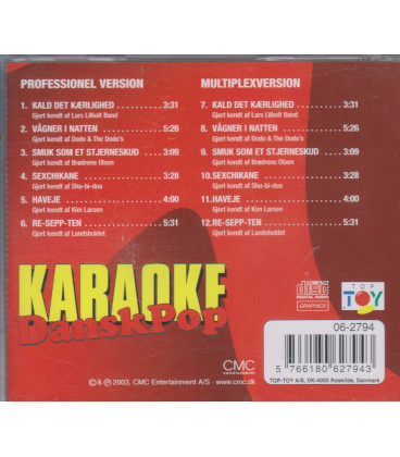 Karaoke - Dansk Pop - CD - BRUGT