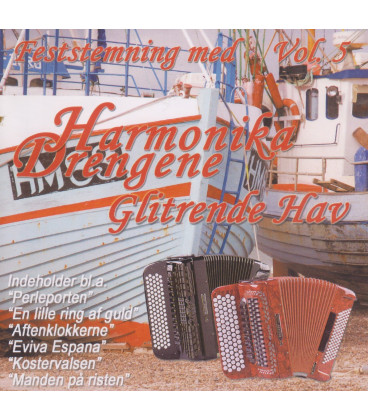 Harmonika Drengene.. feststemning med vol. 5 Glitrende hav Instrumental - CD - BRUGT
