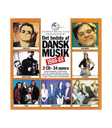 DET BEDSTE AF DANSK MUSIK 1986-88 - 2 CD - BRUGT