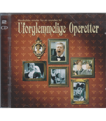 Uforglemmelige operetter - 2 CD - BRUGT