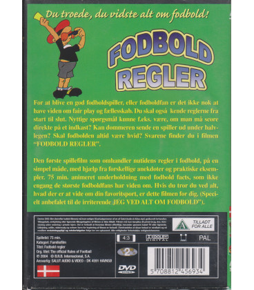 Fodboldens ABC For De Mindste - DVD - BRUGT