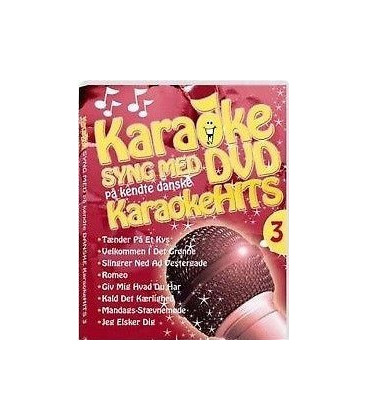 Karaoke -  Syng med på kendte danske Karaokehits 3 - DVD - BRUGT