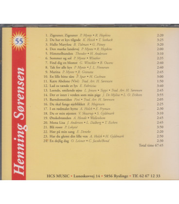 Henning Sørensen 55 - CD - BRUGT