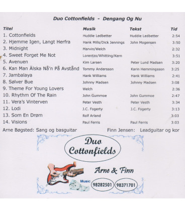 Duo Cottonfields - Dengang og nu - CD - BRUGT