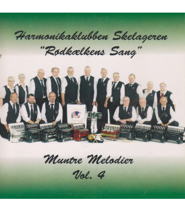 Harmonikaklubben Skelageren - Muntre melodier - vol. 4 : Rødkælkens sang - CD - BRUGT - PAPCOVER