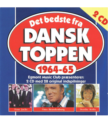 Det Bedste Fra Dansktoppen 1964-65 - 2 CD - BRUGT