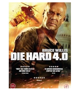 Die Hard 4.0 - DVD - BRUGT - PAPCOVER