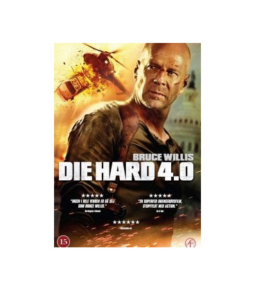 Die Hard 4.0 - DVD - BRUGT - PAPCOVER