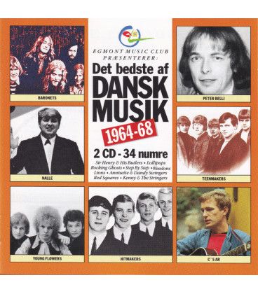 Det Bedste Af Dansk Musik 1964-68 - 2 CD - BRUGT
