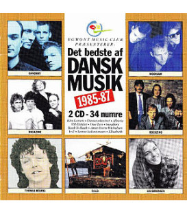 Det Bedste Af Dansk Musik 1985-87 - 2 CD - BRUGT