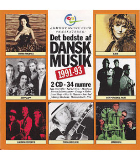Det Bedste Af Dansk Musik 1991-93 - 2 CD - BRUGT