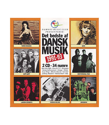 Det Bedste Af Dansk Musik 1991-93 - 2 CD - BRUGT