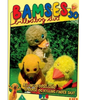 Bamses Billedbog 30: Ællings Fødselsdag + Bamse Og Kylling Finder Skat - DVD - BRUGT