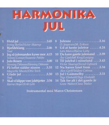 Marco Christensen - Harmonika Jul - Instrumental - CD - BRUGT