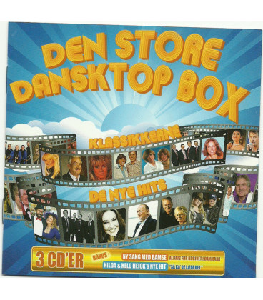 Den Store Dansktop Box - 3 CD - BRUGT