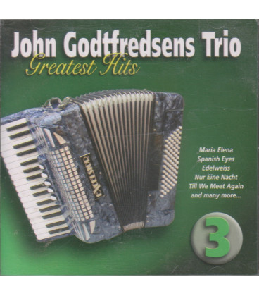 John Godtfredsens Trio - Gratest Hits vol. 3 Instrumental - CD - BRUGT