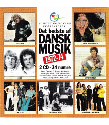 Det Bedste Af Dansk Musik 1972-74 - 2 CD - BRUGT