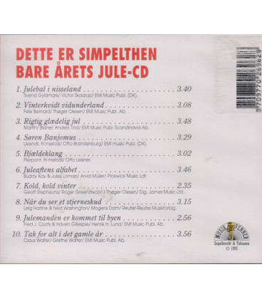 Marianne Nikolajsen - Dette er bare årets jule-cd - CD - BRUGT