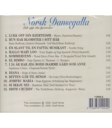 Norsk Dansegalla - Luk opp din hjertedør - CD - NY