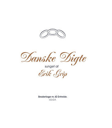 ERIK GRIP - DANSKE DIGTE - CD - BRUGT