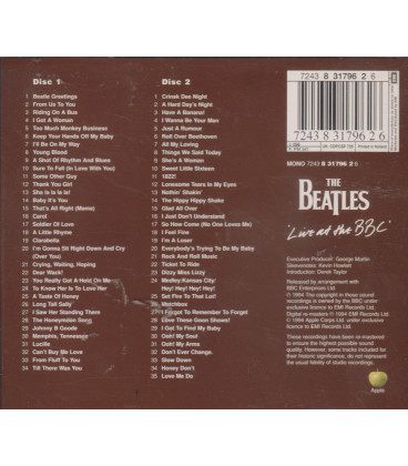 The Beatles - Live at the BBC - 2 CD - BRUGT