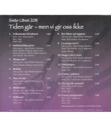 Tiden går - men vi gir oss ikke - Siste Utvei 2011 - CD - BRUGT