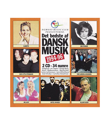 DET BEDSTE AF DANSK MUSIK 1994-96 - 2 CD - BRUGT