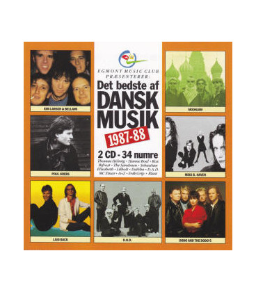 DET BEDSTE AF DANSK MUSIK 1987-88 - 2 CD - BRUGT
