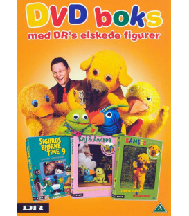 DVD Boks Med DRs Elskede Figurer 3: Sigurds Bjørnetime + Kaj & Andrea + Bamses Billedbog - 3 DVD - BRUGT