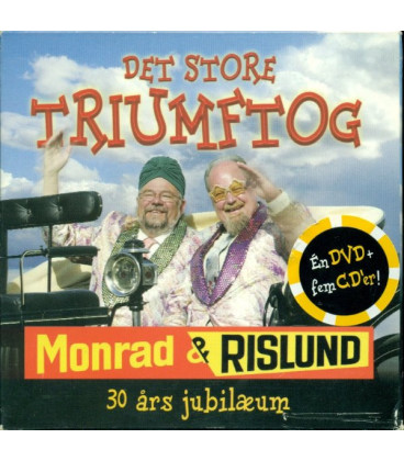Monrad & Rislund: 30 års jubilæum - Det store triumftog - 1 DVD & 5 CD - BRUGT