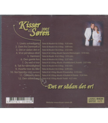 Kisser & Søren - Det er sådan det er - CD - BRUGT
