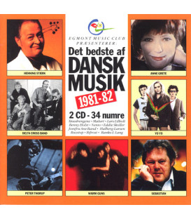 Det Bedste Af Dansk Musik 1981-82 - 2 CD - BRUGT