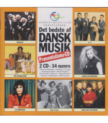 DET BEDSTE AF DANSK MUSIK Præsentation -2  CD - BRUGT