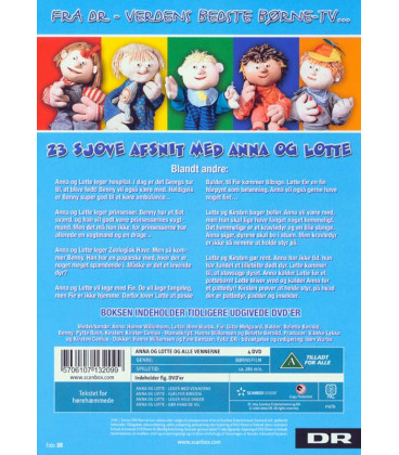 Anna og Lotte og alle vennerne - 4 DVD - BRUGT